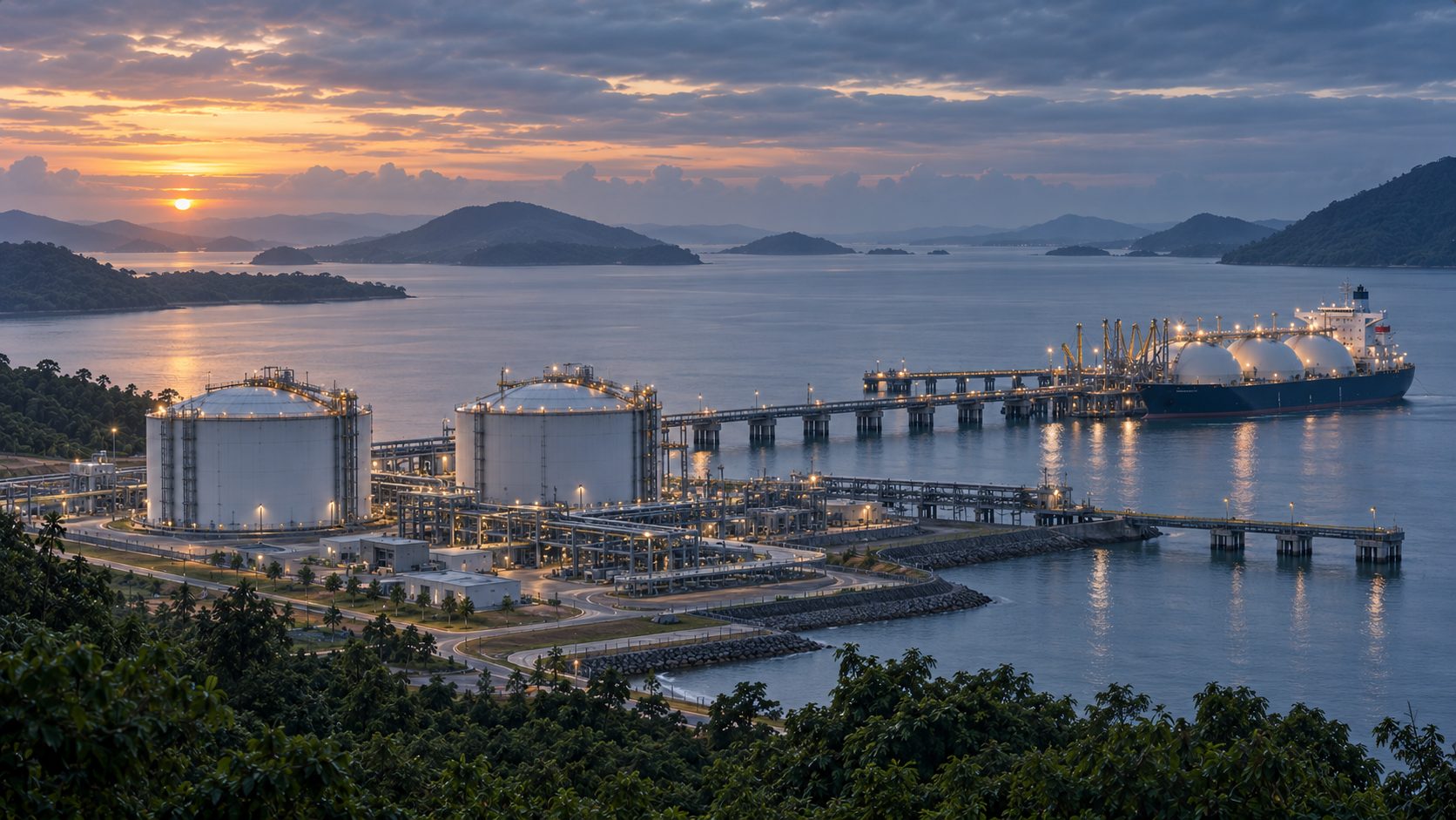 Import infrastructure for the transition fuel.
